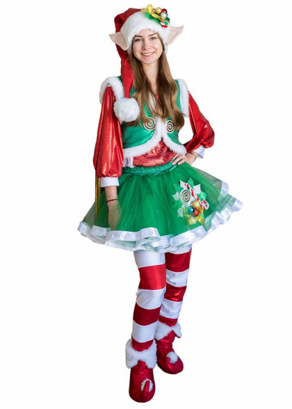 Новорічний костюм Ельфа жіночий