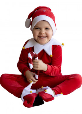 Детский костюм Эльфа красный