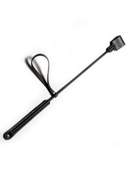 Стек чорний шкіряний Crop