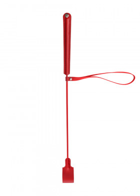 Кожаный Crop стек красный