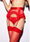 Красные чулки под пояс, 150060, размеры XS, S, M, L, XL