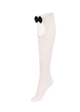 Высокие чулки белые