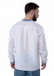 Мужская белая вышиванка из льна, 220222, размеры S, M, L, XL, 2XL, 3XL
