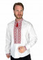 Вышиванка мужская белая Златомир, 240176, размеры L, XL
