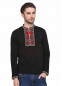 Мужская вышиванка черная Народная, 240183, размеры S, XL, 2XL