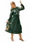 Платье вышиванка зеленое миди, 250168, размеры XS, S, M, L, XL, 2XL, 3XL