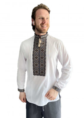Вышиванка мужская белая Полтавская