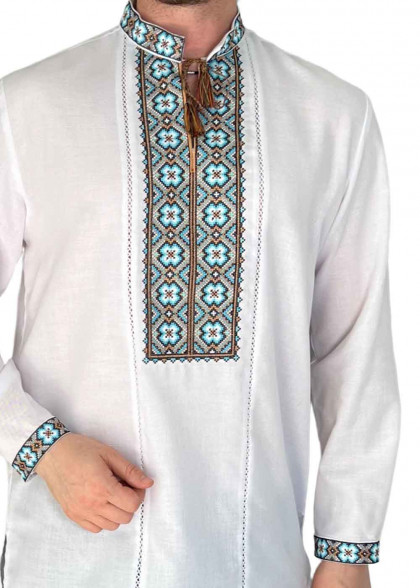 Вышиванка мужская льняная Родан