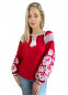 Вышиванка женская красная Конвалия, 440100, размеры S, M, L, XL, 2XL