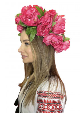 Венок на голову Пионы