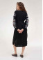 Вышитое платье чёрное Подолянка, 450115, размеры M, L, XL, 2XL