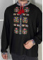 Вышиванка мужская чёрная Подолян, 450205, размеры 2XL, 3XL, 4XL