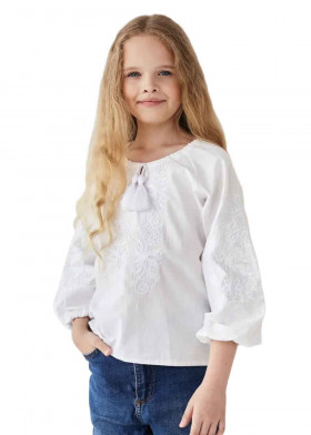 Вышиванка для девочки белая