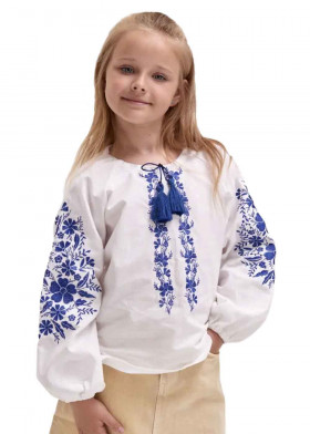 Вышиванка для девочки Цветочная