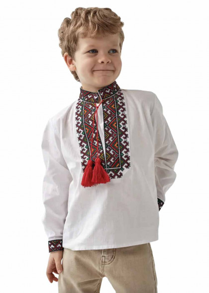 Дитяча вишиванка біла Далемір