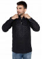 Вышиванка мужская черная Киевская, 460228, размеры S, M, L, XL, 2XL