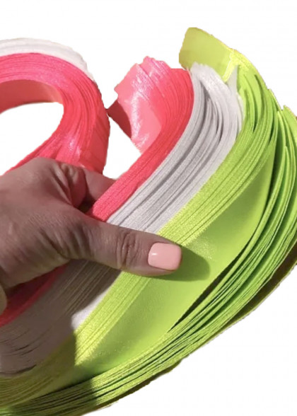 Стрічка неон атласна