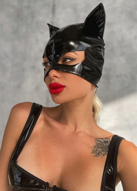 Маска Кошечка черная