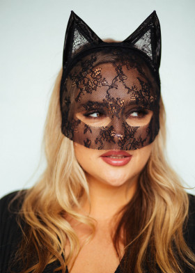 Маска Кошечки кружево
