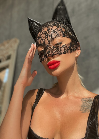 Маска Кішечки мереживо