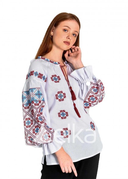 Embroidered shirt Zorya white