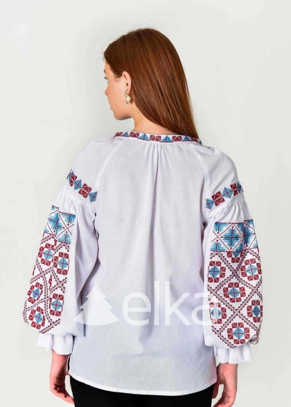 Embroidered shirt Zorya white