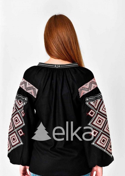 Вышиванка женская Созвездие черная