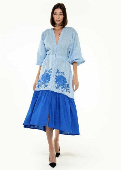 Вышитое платье Журавка