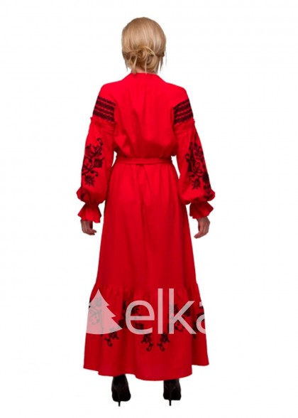 Платье вышиванка Восточный сад