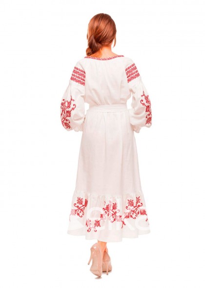 Платье вышиванка Вишневый сад