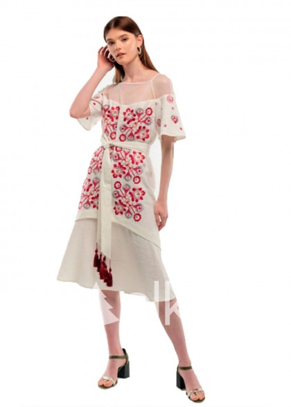 Платье вышиванка Ягодка