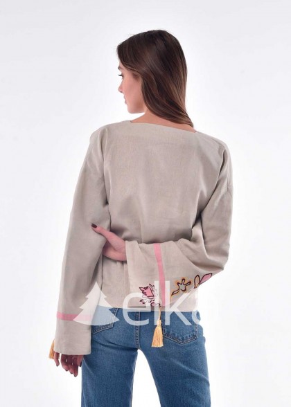 Embroidered shirt Flowering valley