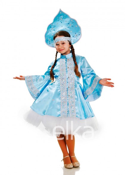 Дитячий костюм Снігуронька зі спідницею пачкою