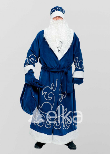 Костюм Деда Мороза синий