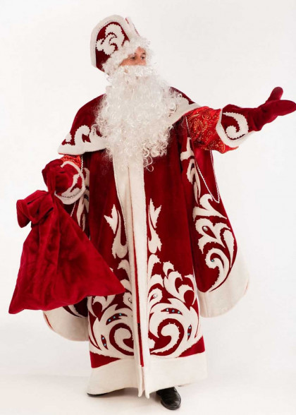 Карнавальный костюм Деда Мороза боярский