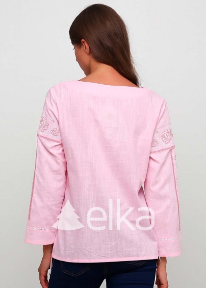 Вышиванка женская нежно-розовая