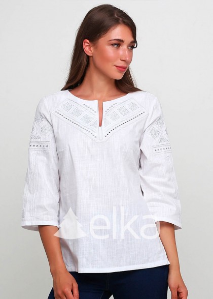 Embroidered shirt Cherkasy white