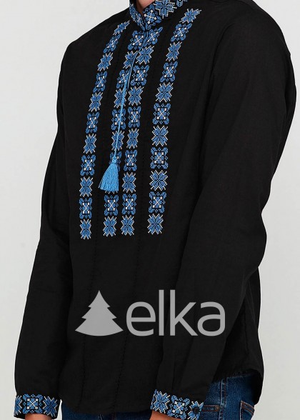 Мужская вышиванка Синие Зори