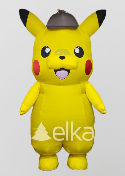 Надувний костюм Покемон детектив Пікачу