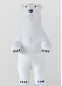 Надувний костюм білий Ведмедик гігант, 310204, розмір 3,3 м
