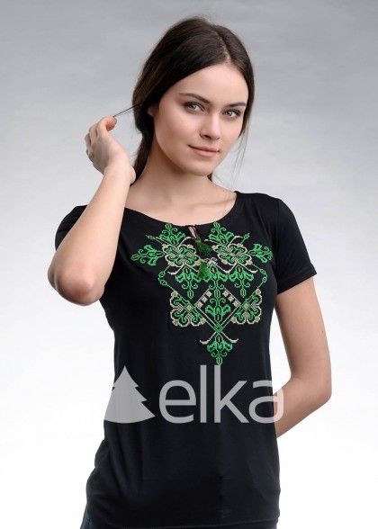 Embroidered t-shirt Fern