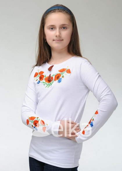 Кофта вышиванка Васильки