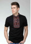 Вышитая футболка черная, 430202, размеры S, M, L, XL, 2XL, 3XL