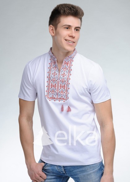 Embroidered t-shirt white