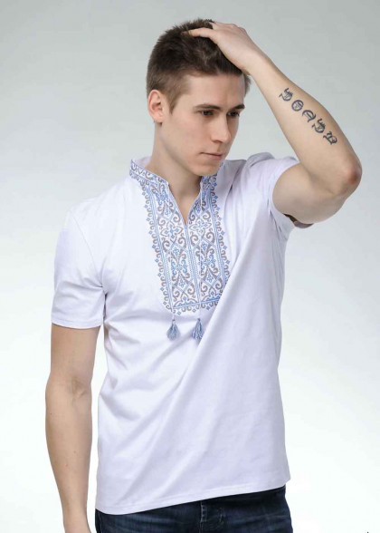 Вышитая футболка казацкая