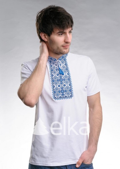 Вышитая футболка звездная