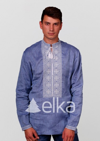 Чоловіча вишита сорочка Джинс