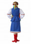 Женский Украинский костюм синий , 410143, размеры S, M, L, XL, 2XL