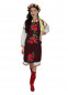 Украинский народный костюм бордовый , 410147, размеры S, M, L, XL, 2XL