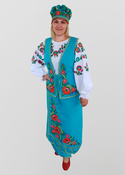 Національний костюм блакитний